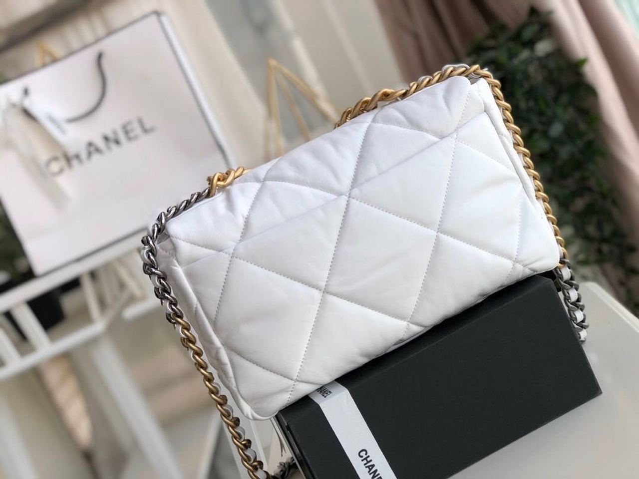 CHL -  19 HandBag White For Women 11.8in/30LO