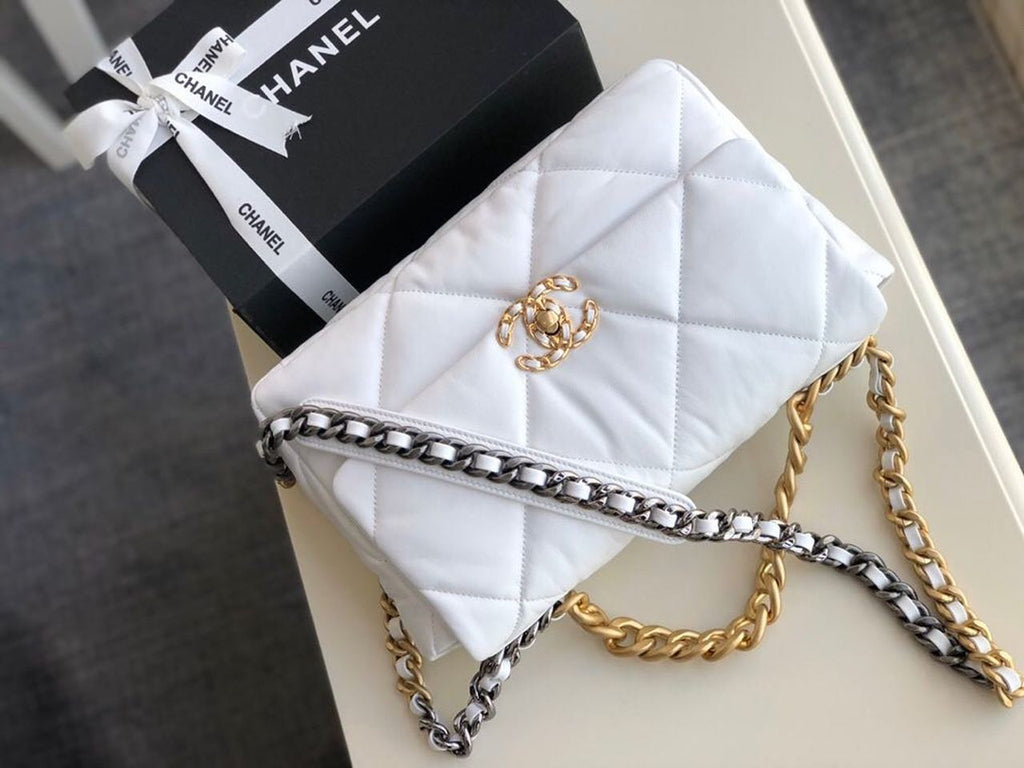 CHL -  19 HandBag White For Women 11.8in/30LO