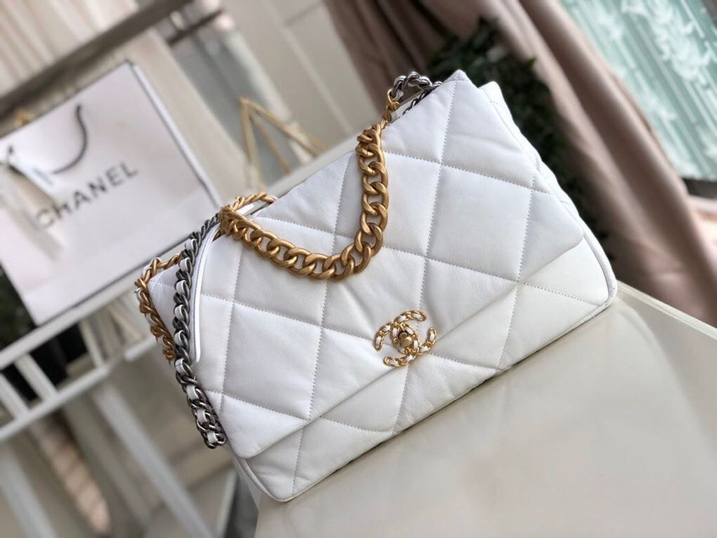 CHL -  19 Maxi HandBag White For Women Bags, Shoulder And Crossbody Bags 14in/36LO AS1162