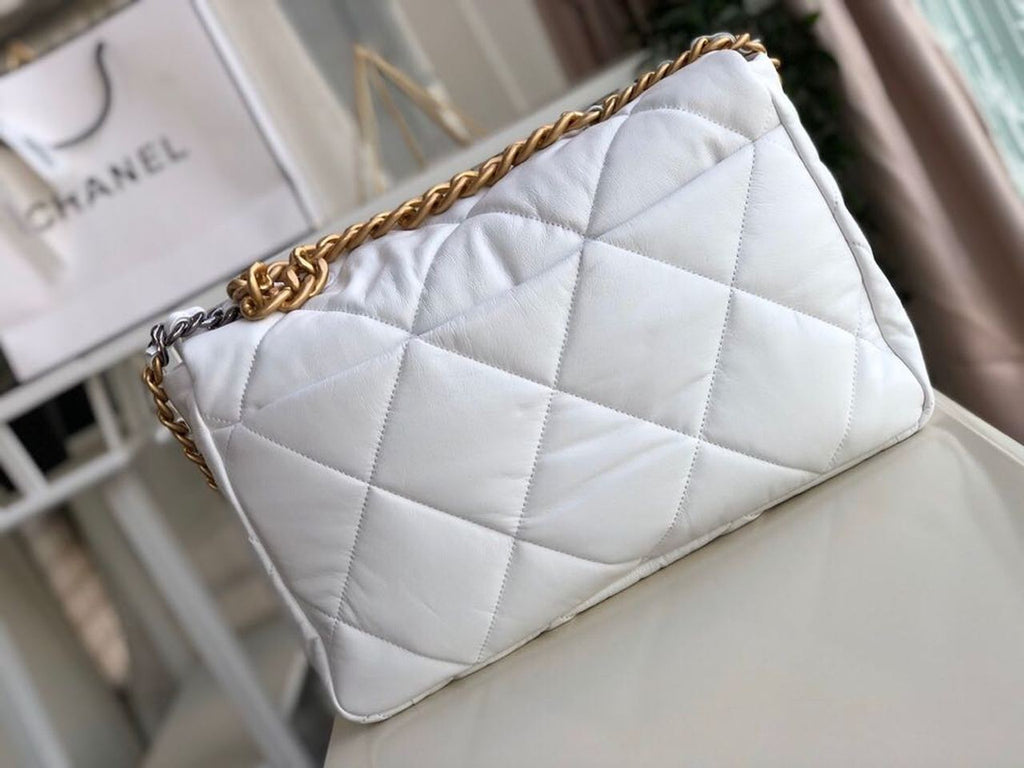 CHL -  19 Maxi HandBag White For Women Bags, Shoulder And Crossbody Bags 14in/36LO AS1162