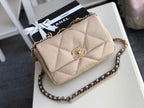 CHL -  19 Flap Bag Beige For Women 10.1in/26LO