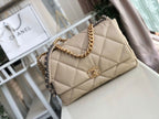 CHL -  19 Maxi HandBag Beige For Women 14in/36LO