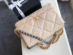 CHL -  19 Maxi HandBag Beige For Women 14in/36LO
