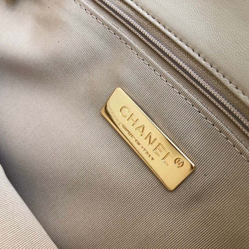 CHL -  19 Maxi HandBag Beige For Women 14in/36LO