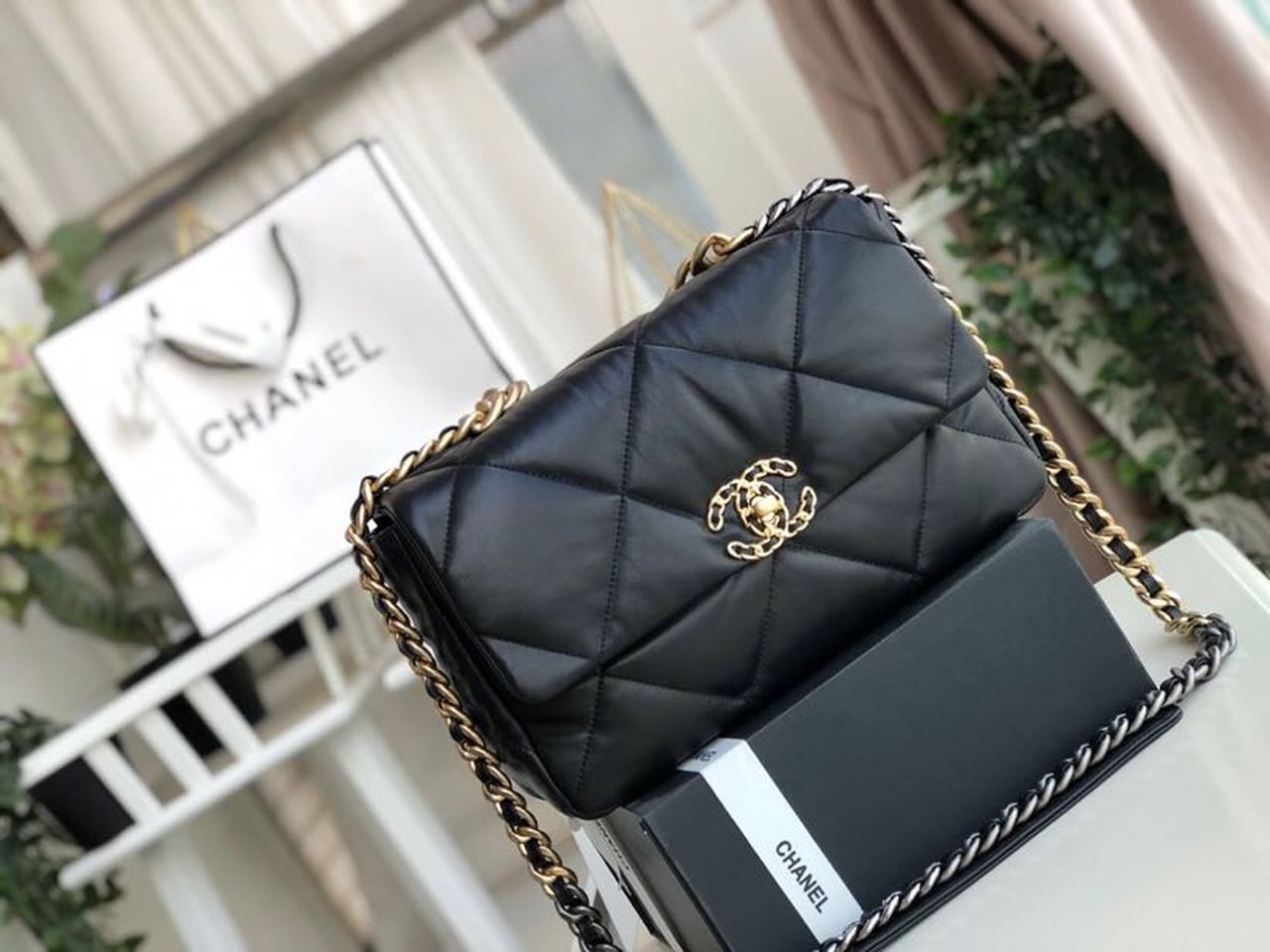 CHL -  19 HandBag Black For Women 11.8in/30LO