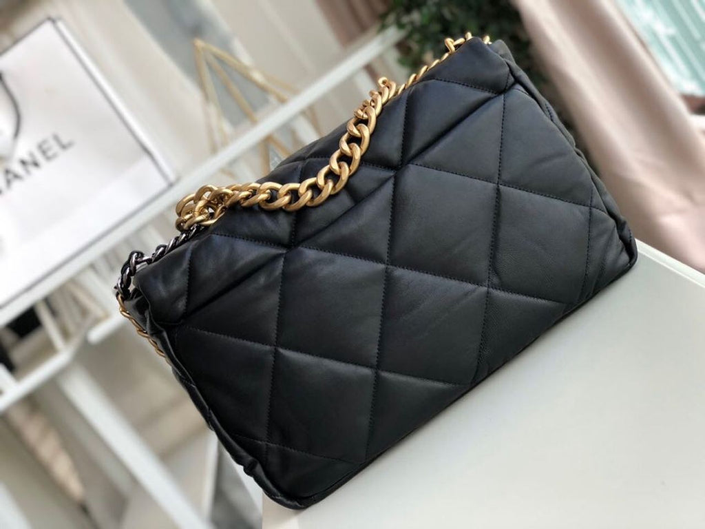 CHL -  19 Maxi Handbag Black For Women Bags, Shoulder And Crossbody Bags 14in/36LO AS1162 B04852 94305