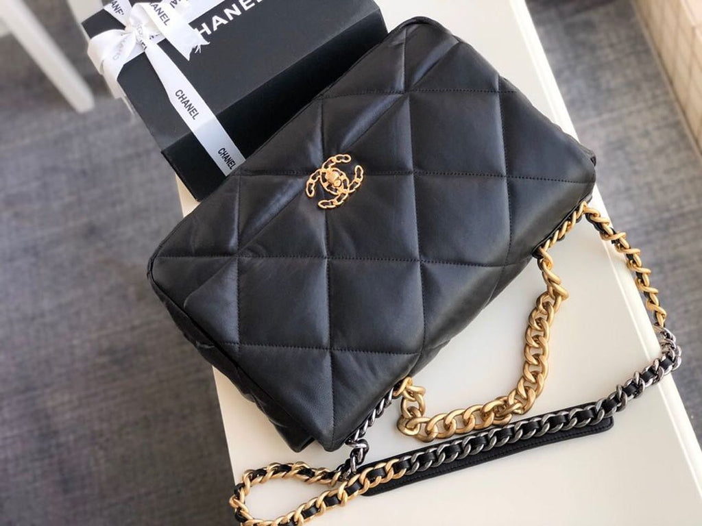 CHL -  19 Maxi Handbag Black For Women Bags, Shoulder And Crossbody Bags 14in/36LO AS1162 B04852 94305