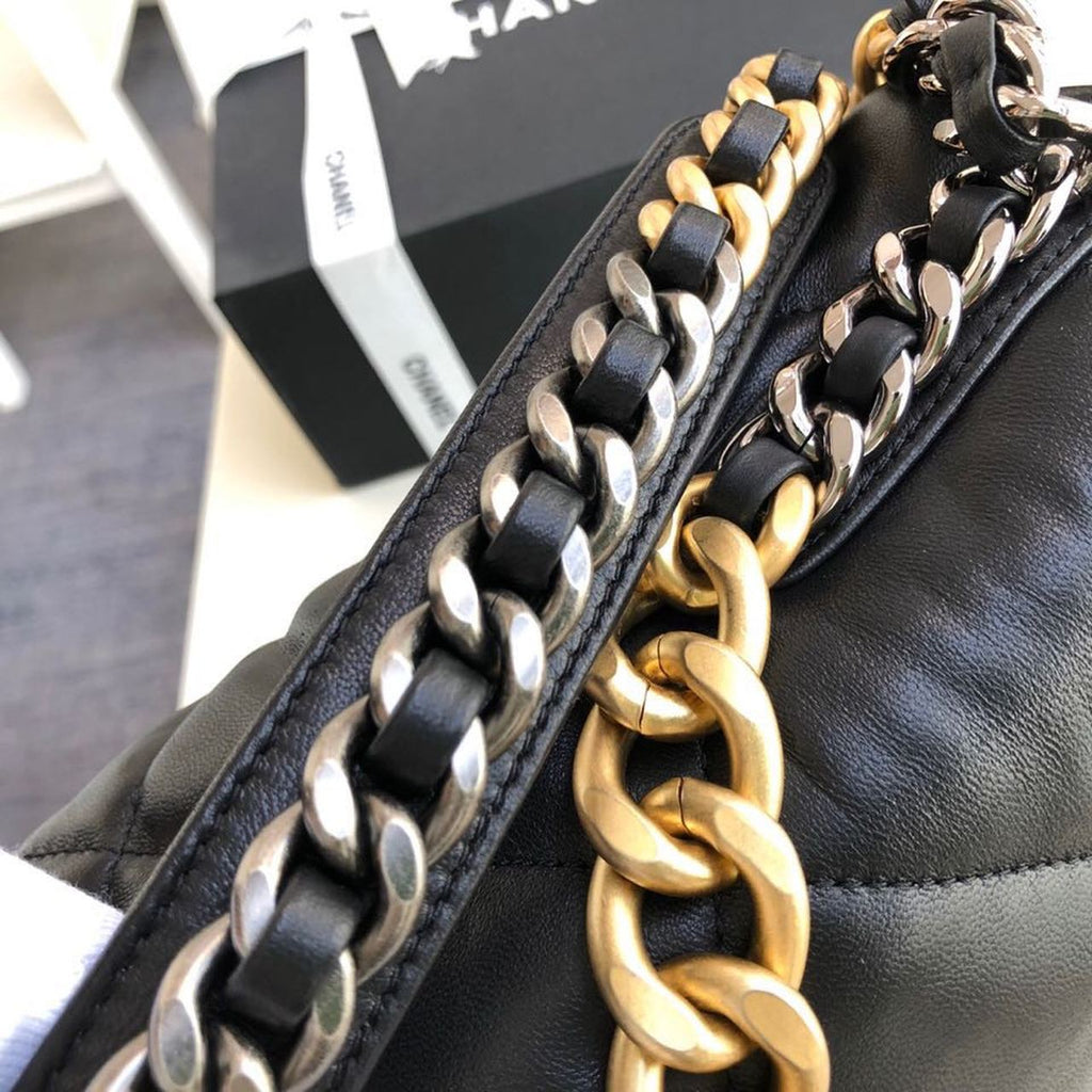 CHL -  19 Maxi Handbag Black For Women Bags, Shoulder And Crossbody Bags 14in/36LO AS1162 B04852 94305