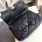 CHL -  19 Maxi Handbag Black For Women Bags, Shoulder And Crossbody Bags 14in/36LO AS1162 B04852 94305
