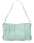 B V  - Cassette Mini Intreccio Leather Shoulder Bag