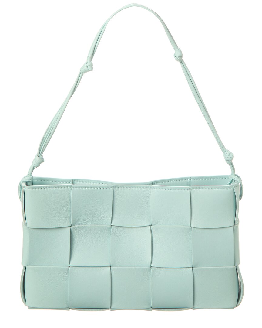 B V  - Cassette Mini Intreccio Leather Shoulder Bag