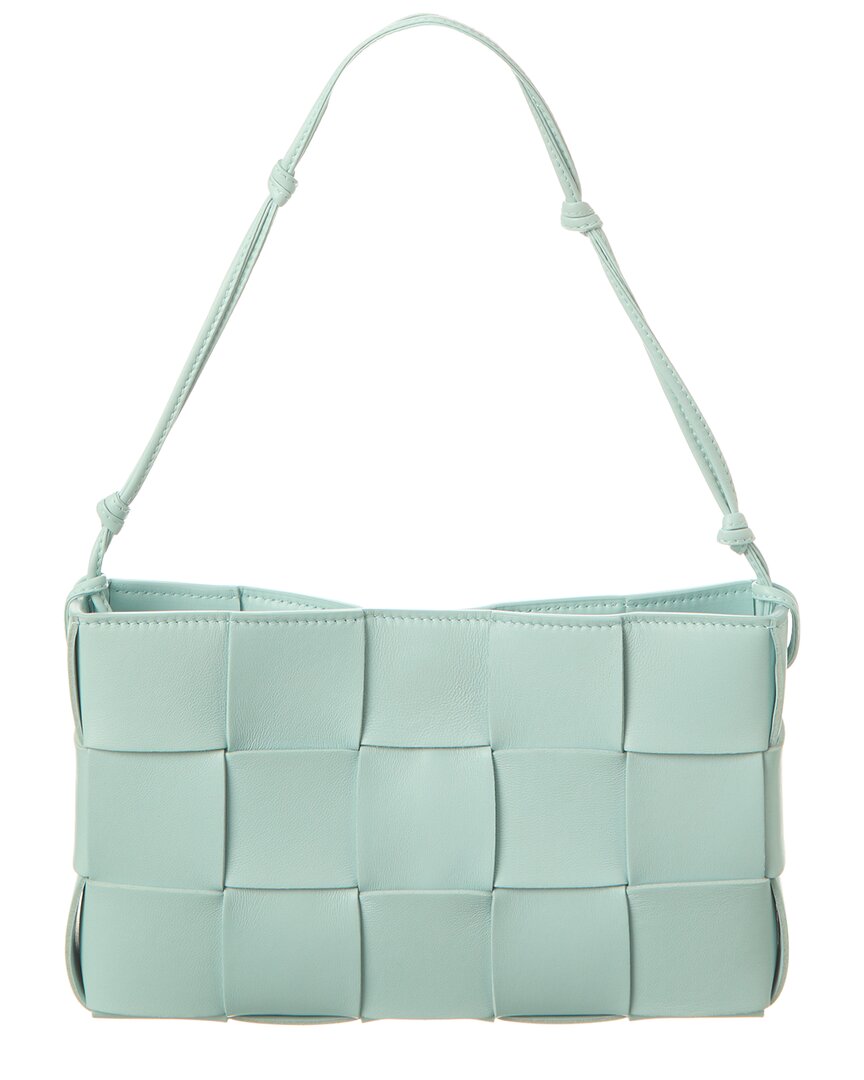 B V  - Cassette Mini Intreccio Leather Shoulder Bag
