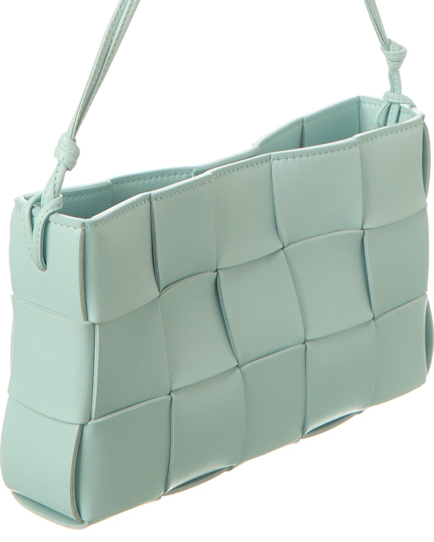 B V  - Cassette Mini Intreccio Leather Shoulder Bag