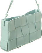 B V  - Cassette Mini Intreccio Leather Shoulder Bag