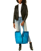 B V  - Bolster Shearling & Leather Tote