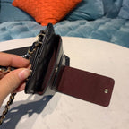 CHL -  Classic Cluth With Chain Black For Women Wallet 7in/18LO AP0990