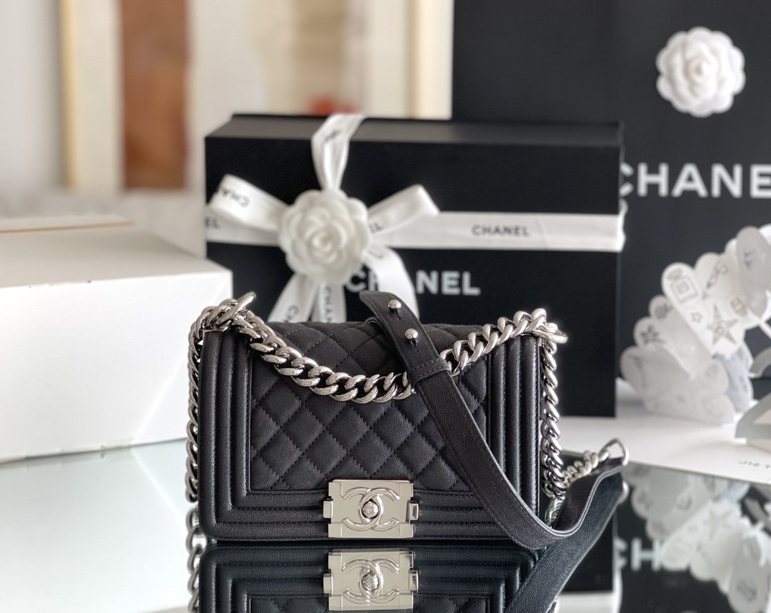 CHL - Mini Classic Flapbag Black For Women 15LO/5.9 in