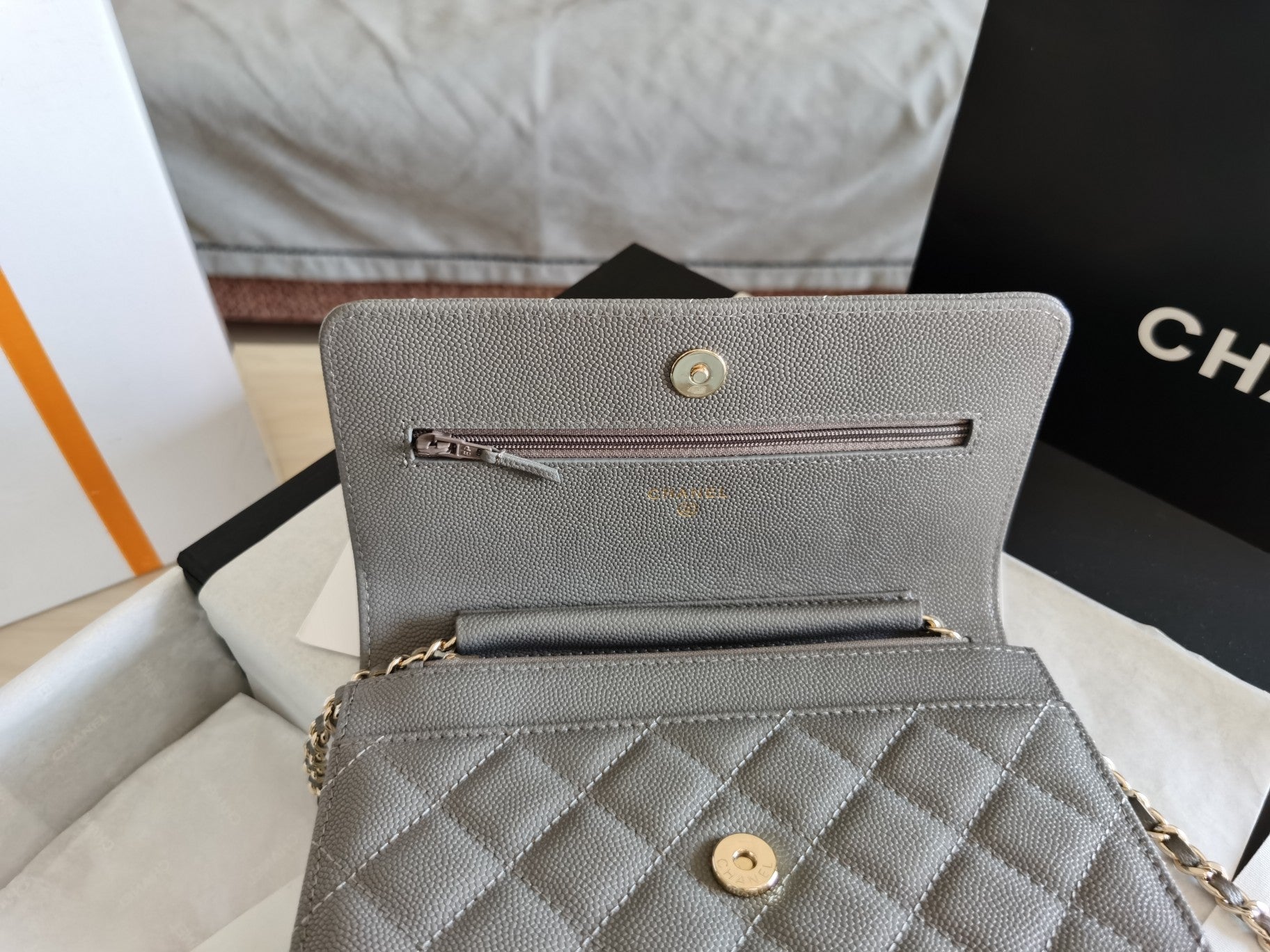 CHL - Mini Flap Bag Grey For Women 7.2in/18.5LO