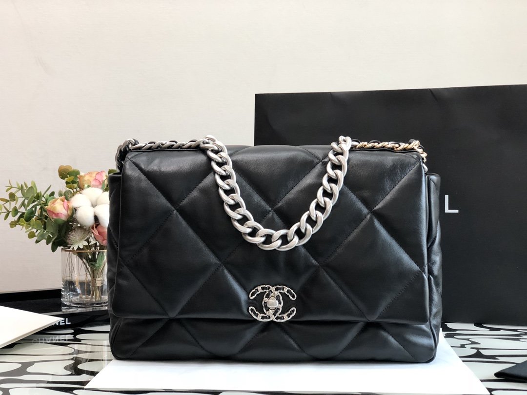 CHL -  19 Maxi Handbag Black For Women 14in/36LO