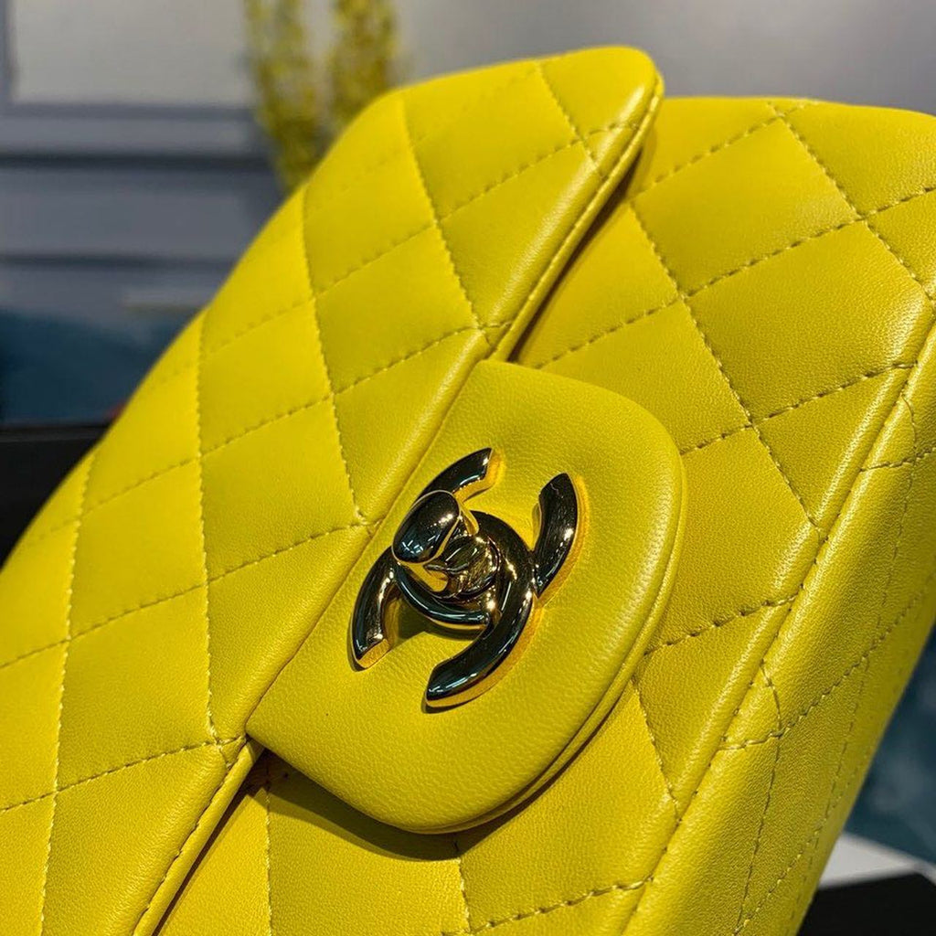 CHL - Mini Flap Bag Yellow For Women Bags, Shoulder And Crossbody Bags 6.7in/17LO A35200