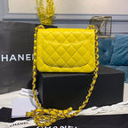 CHL - Mini Flap Bag Yellow For Women Bags, Shoulder And Crossbody Bags 6.7in/17LO A35200