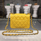 CHL - Mini Flap Bag Caviar Yellow For Women Bags, Shoulder And Crossbody Bags 6.7in/17LO A35200