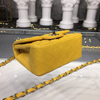 CHL - Mini Flap Bag Caviar Yellow For Women Bags, Shoulder And Crossbody Bags 6.7in/17LO A35200