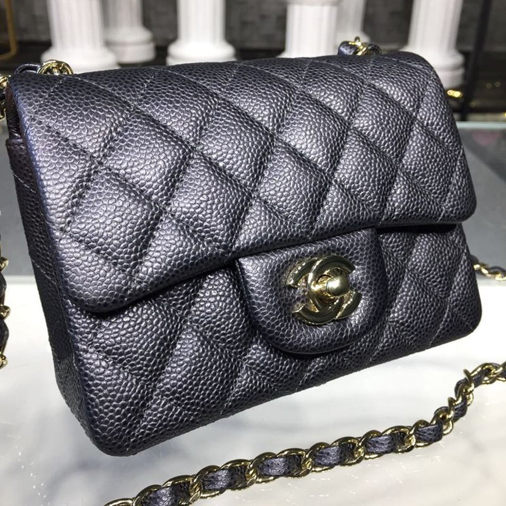 CHL - Mini Flap Bag Caviar Black For Women Bags, Shoulder And Crossbody Bags 6.7in/17LO A35200