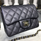 CHL - Mini Flap Bag Caviar Black For Women Bags, Shoulder And Crossbody Bags 6.7in/17LO A35200