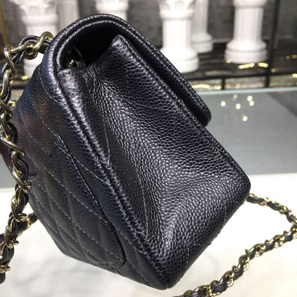 CHL - Mini Flap Bag Caviar Black For Women Bags, Shoulder And Crossbody Bags 6.7in/17LO A35200