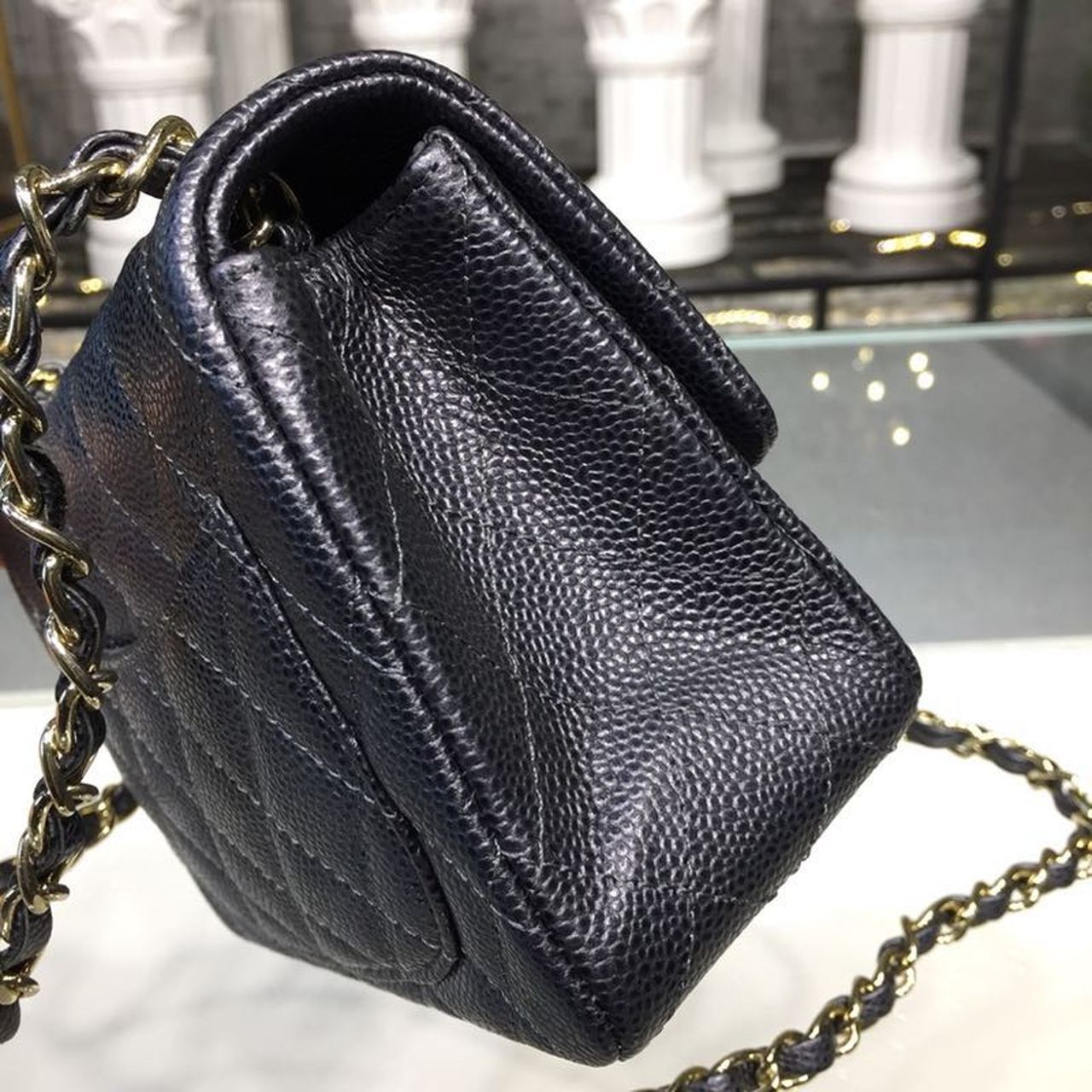 CHL - Mini Flap Bag Caviar Black For Women Bags, Shoulder And Crossbody Bags 6.7in/17LO A35200
