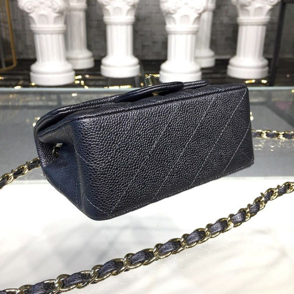 CHL - Mini Flap Bag Caviar Black For Women Bags, Shoulder And Crossbody Bags 6.7in/17LO A35200
