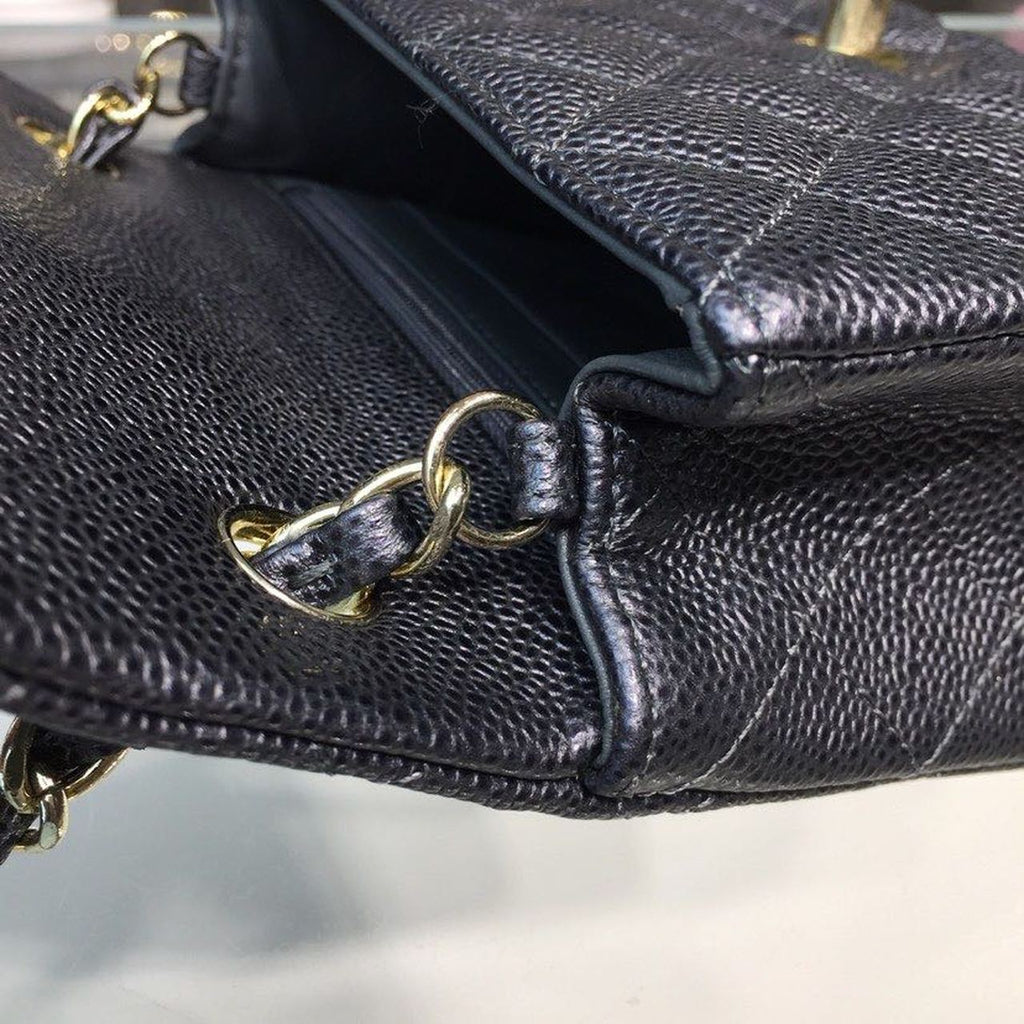 CHL - Mini Flap Bag Caviar Black For Women Bags, Shoulder And Crossbody Bags 6.7in/17LO A35200