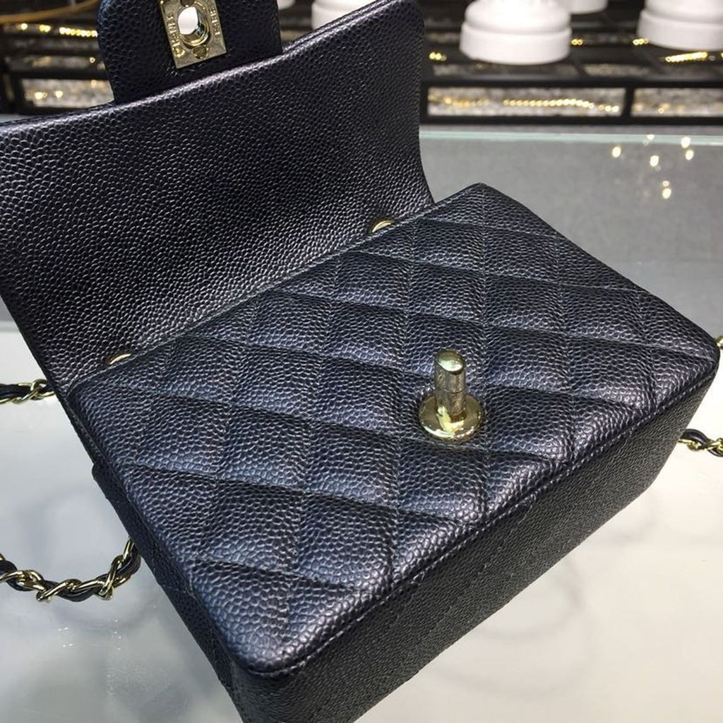 CHL - Mini Flap Bag Caviar Black For Women Bags, Shoulder And Crossbody Bags 6.7in/17LO A35200