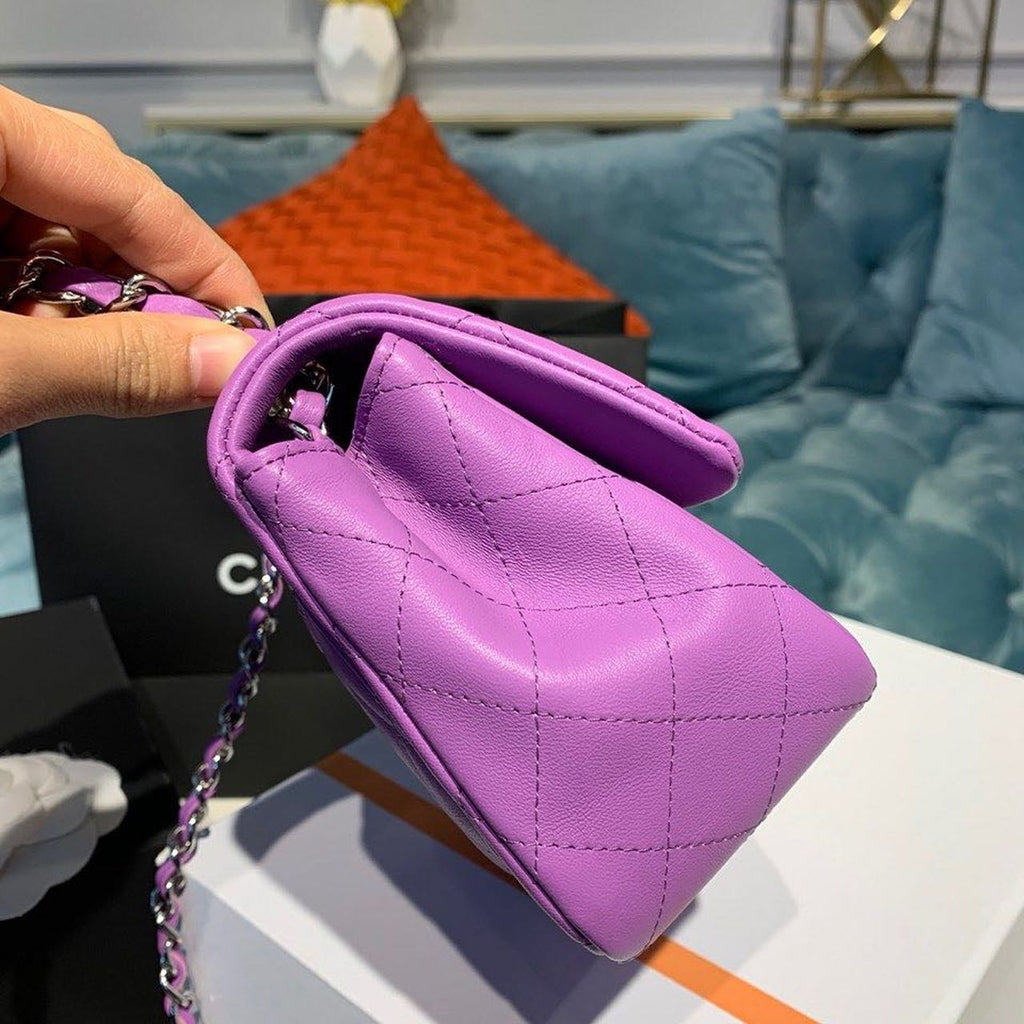 CHL - Mini Flap Bag Purple For Women Bags, Shoulder And Crossbody Bags 6.7in/17LO A35200