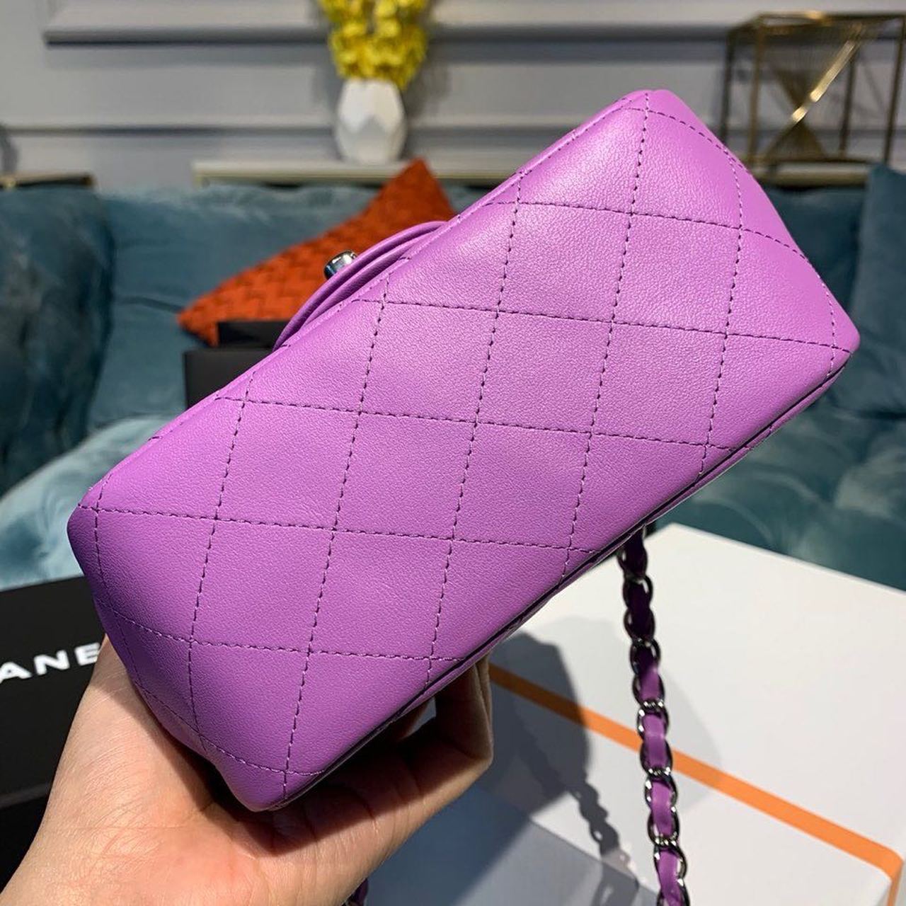CHL - Mini Flap Bag Purple For Women Bags, Shoulder And Crossbody Bags 6.7in/17LO A35200