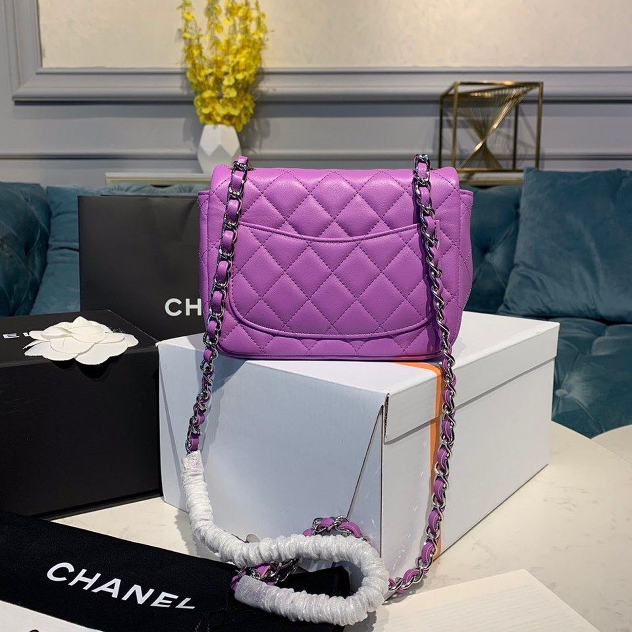CHL - Mini Flap Bag Purple For Women Bags, Shoulder And Crossbody Bags 6.7in/17LO A35200