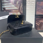 CHL -  Chain Infinity Waist Belt Bag Black For Women Bags 6.7in/17LO