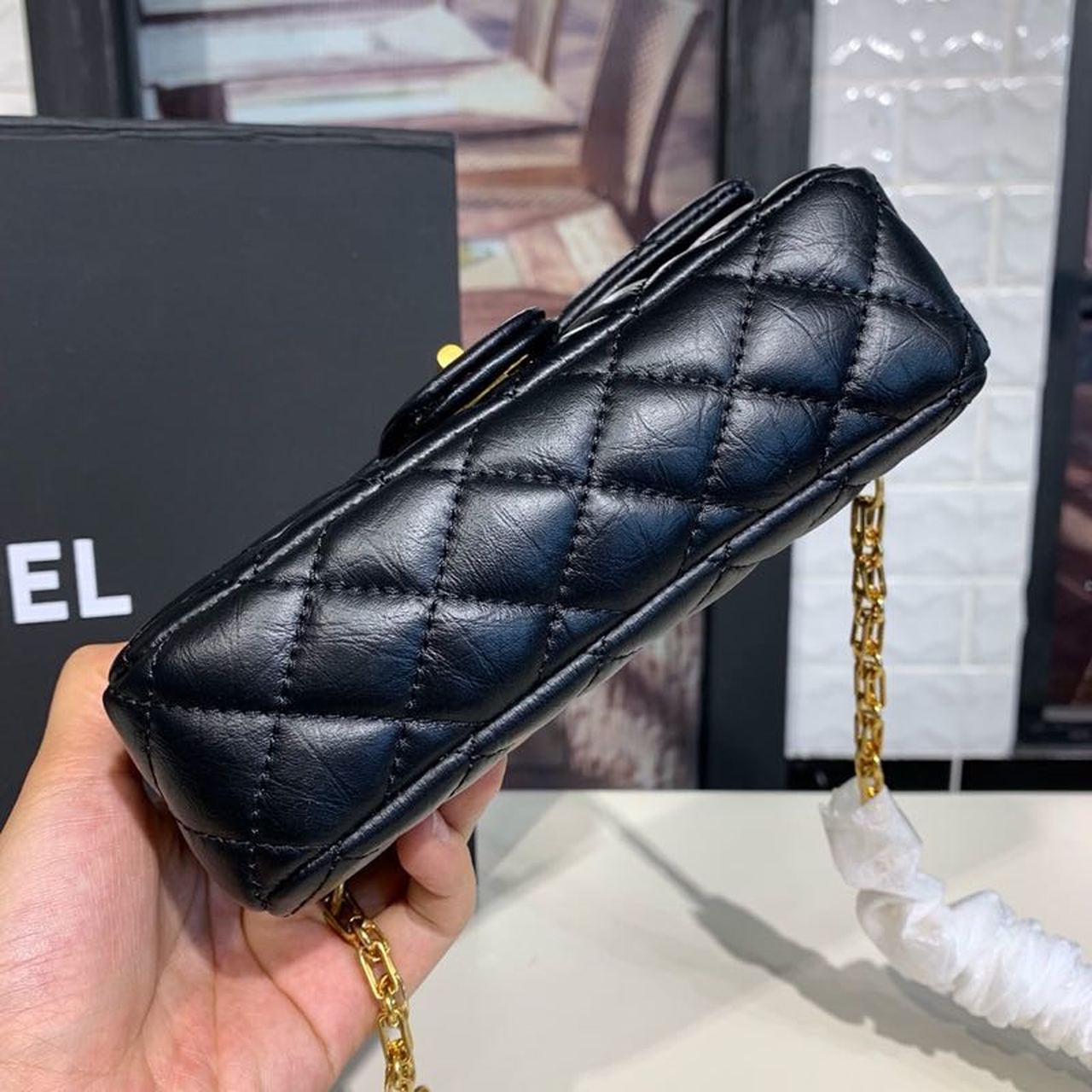 CHL - Reissue 2.55 Waist Belt Bag Black For Women Bags, Shoulder And Crossbody Bags 6.7in/17LO