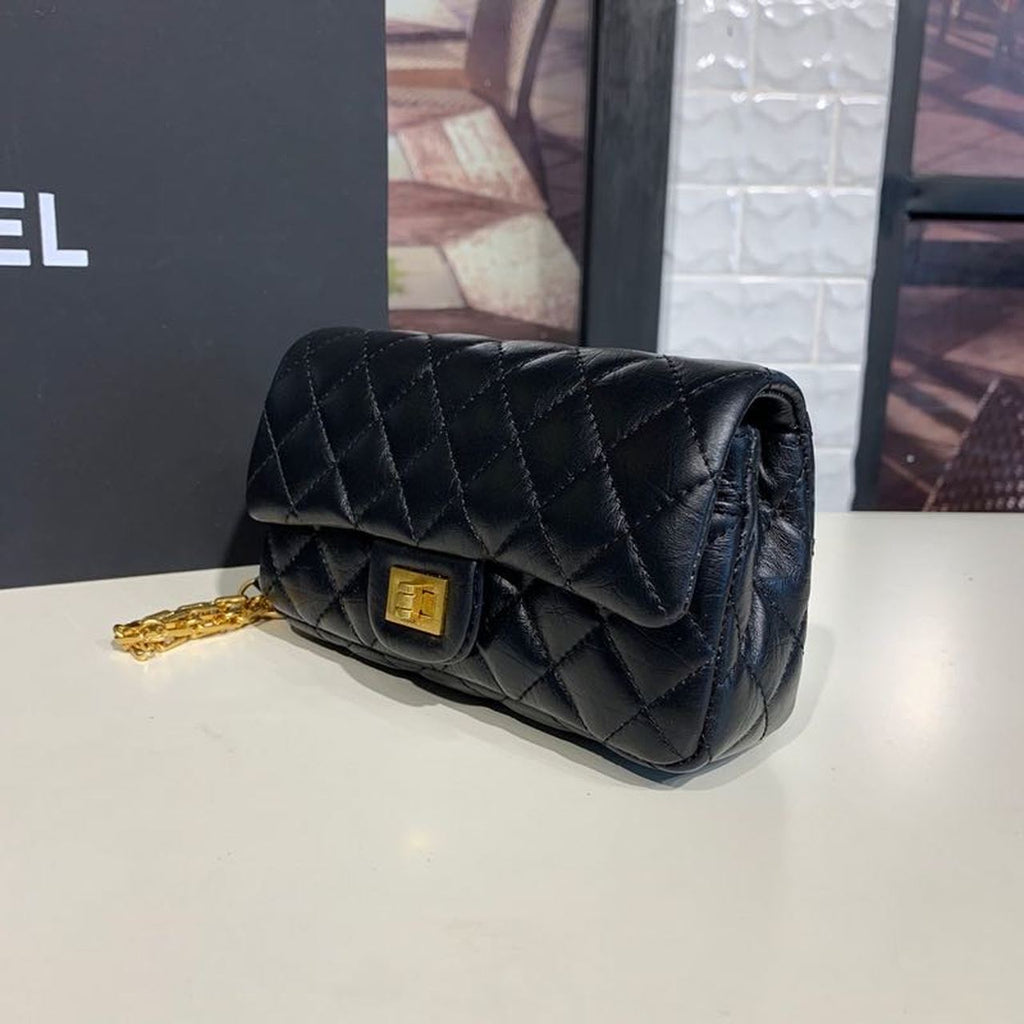 CHL - Reissue 2.55 Waist Belt Bag Black For Women Bags, Shoulder And Crossbody Bags 6.7in/17LO
