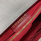 CHL - Large Flap Bag With Top Handle Grey For Women Handbags, Shoulder And Crossbody Bags 11in/28LO A92991
