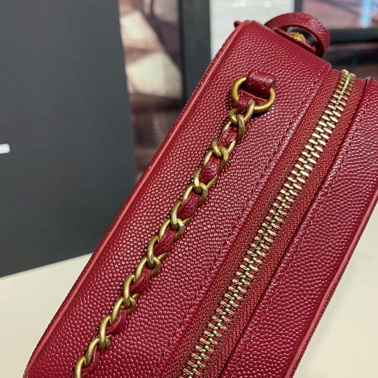 CHL -  Filigree TLM -tical Vanity Case Bag Burgundy For Women Handbags, Shoulder And Crossbody Bags 6.7in/17LO