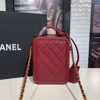CHL -  Filigree TLM -tical Vanity Case Bag Burgundy For Women Handbags, Shoulder And Crossbody Bags 6.7in/17LO