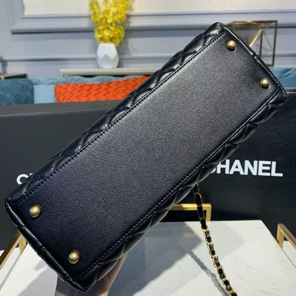 CHL - Large Flap Bag With Top Handle Black For Women Handbags, Shoulder And Crossbody Bags 11in/28LO A92991