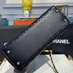 CHL - Large Flap Bag With Top Handle Black For Women Handbags, Shoulder And Crossbody Bags 11in/28LO A92991