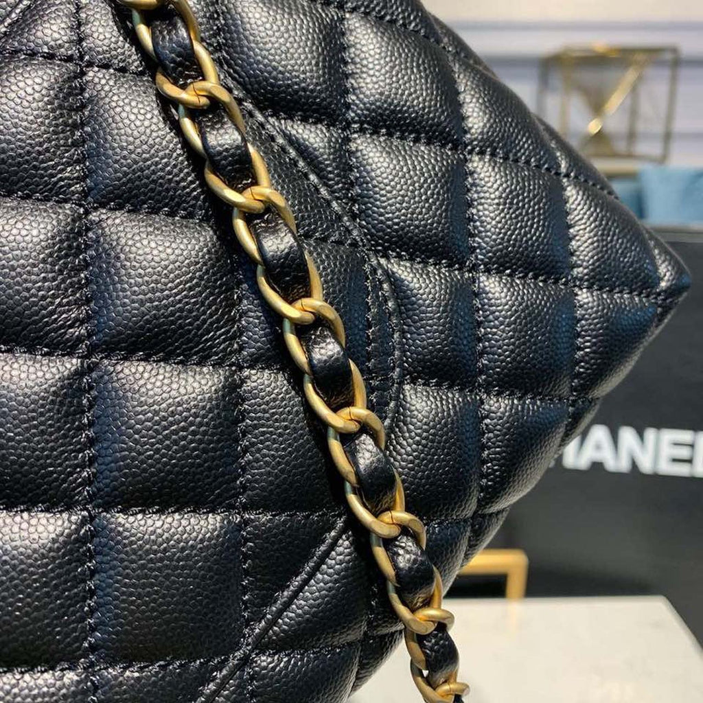 CHL - Large Flap Bag With Top Handle Black For Women Handbags, Shoulder And Crossbody Bags 11in/28LO A92991