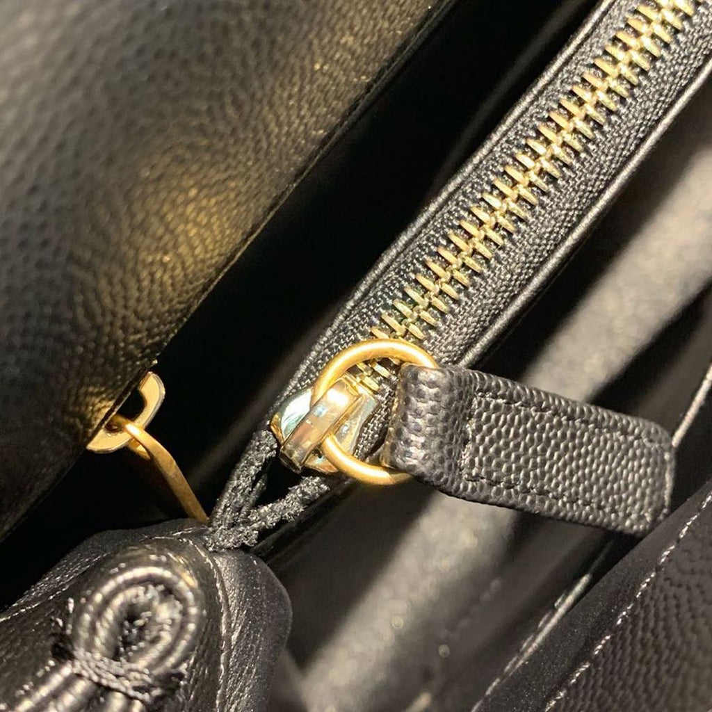 CHL - Large Flap Bag With Top Handle Black For Women Handbags, Shoulder And Crossbody Bags 11in/28LO A92991