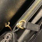 CHL - Large Flap Bag With Top Handle Black For Women Handbags, Shoulder And Crossbody Bags 11in/28LO A92991