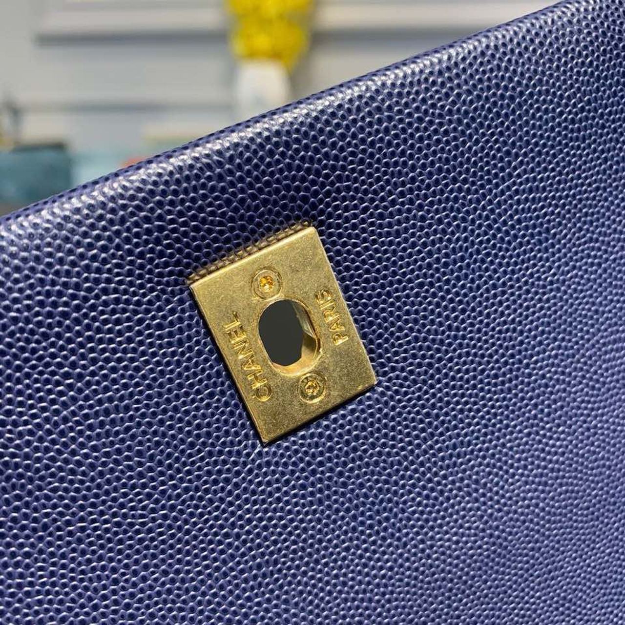 CHL - Large Flap Bag With Top Handle Blue For Women Handbags, Shoulder And Crossbody Bags 11in/28LO A92991