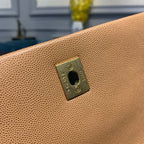 CHL - Large Flap Bag With Top Handle Light Brown For Women Handbags, Shoulder And Crossbody Bags 11in/28LO A92991